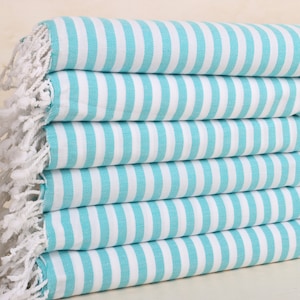Türkisches Handtuch, Personalisiertes Küchentuch, Petrol Grünes Handtuch, Gestreiftes Handtuch, 100x120 cm Türkisches Handtuch, Kleines Badetuch,