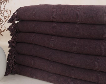 Custom Turkish Towel, Turkish Beach Towel, Burgundy Towel, Stonewashed Towel, 36x67 Inches Pool Towel, Gym Towel, Fitness Towel,
