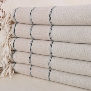 Bridesmaid Gift Towel, Boyfriend Gift, Personalized Gift, 40x71 Inches Light Beige Linen Towel, Bride Gift,