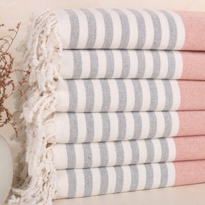 Bachelorette Gifts, 36x67 Inches Brick Cotton Towel, Striped Terry Towel, Bridesmaid Gift, Bachelorette Party Gifts, Xmas Gifts,
