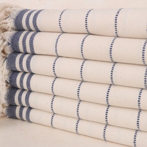 Turkish Beach Towel, Personalized Turkish Towel, Navy Towel, Striped Towel, 36x67 Inches Bridesmaid Gift, Picnic Towel, Hotel Towel,