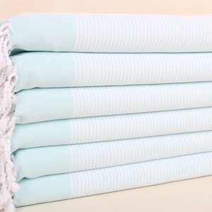 Organic Kitchen Towel, Monogram Hand Towel, Mint 1 Towel, Striped Towel, 18x40 Inches Bathroom Towel, Turkey Towel, Tea Towel,