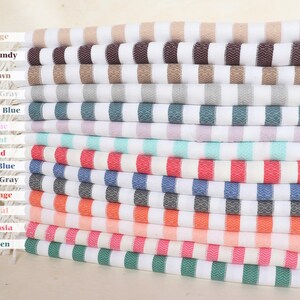 Family Gift, Striped Towel, 36&quot;x71&quot; Cotton Towel, Best Friend Gift, Bath Towel, Bachelorette Gifts, Personalize Gift,