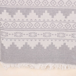 Wedding Favors, Kilim Blanket, Bachelorette Party Favors, Throw Blanket, 56x85 Inches Gray Cotton Blanket, Birthday Gift,