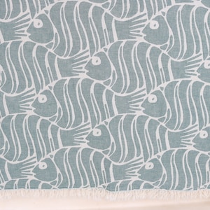 Turkish Blanket, Fish Design Blanket, Woven Throw Blanket, Bridesmaid Gifts, 60x71 Inches Dark Green Cotton Blanket, Bridesmaid Gifts,