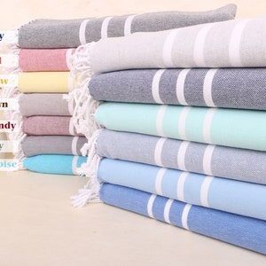 Striped Towel, Turkish Beach Towel, Bachelor Bachelorette Party Favors, Bachelorette Party Gifts Bridesmaids, 40&quot;x70&quot; Cotton Towel,
