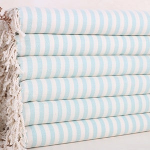 24x40 Inches Dark Mint Cotton Hand Towel, Monogram Hand Towel, Striped Hand Towel, Personalized Hand Towel, Turkish Tea Towel, Small Towel,