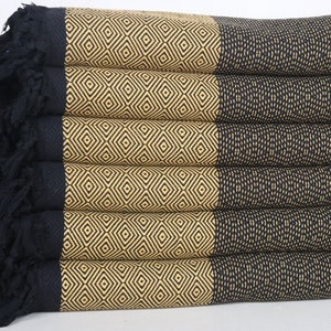 Diamond Throw, Bachelorette Party Favors, 79x99 Inches Mustard Cotton Throw, Bedspread, Wedding Favors, Bridal Party Gifts,