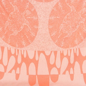 Bachelorette Party Favors, Wedding Favors, 79x99 Inches Orange Cotton Throw, Personalized Gifts, Turtle Design Throw, Wedding Gift,