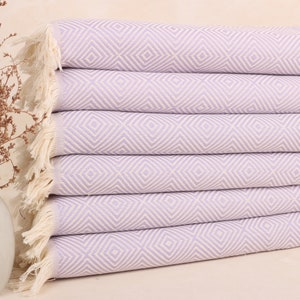 Customized Hand Towel, Cotton Tea Towel, Light Lilac Towel, Diamond Towel, 20x28 Inches Bridesmaid Gift, Small Bath Towel, Gym Towel,