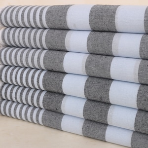 Personalized Towel, Turkish Towel, Wedding Gift, Handmade Gift, 36x67 Inches Black-Baby Blue Cotton Towel, Turkish Throw Blanket,