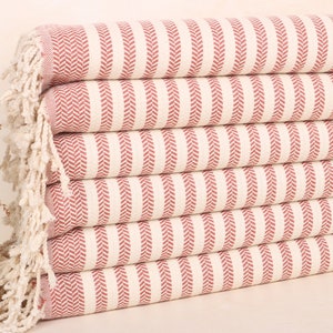 Gift For Bride, 18x40 Inches Brick Cotton Dish towel, Summer Gift, Bridesmaid Gifts, Gifts For Him, Decorative Towel,
