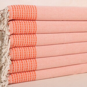 20x40 Zoll Orange Baumwolle Geschirrtuch, Hochzeitsgeschenke, Hochzeitsgeschenke Handtuch, Hochzeitsgeschenk, Strand Decke, Brautjungfer Handtuch,