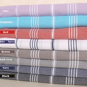 87&quot;x87&quot; Cotton Throw, Couch Cover, Custom Blanket, Woven Throw Blanket, Striped Throw, Personalized Gifts, Personalized Gift,