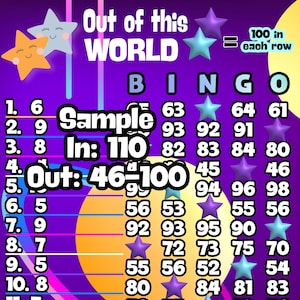 2 Boards! 100 120 in Every Row with Profit Pick Your Prize PYP Downloadable Bingo Board Graphic