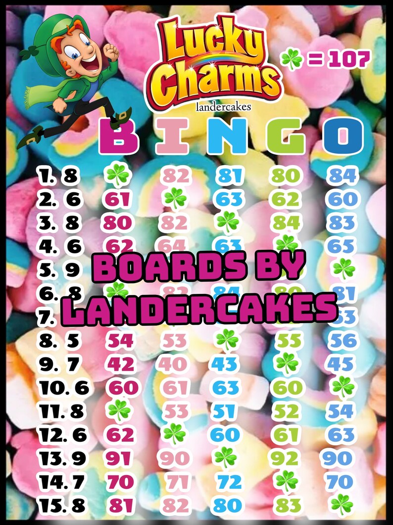 2 Boards 80 107 in Every Row Lucky Pick Your Prize PYP Pick Your Pay