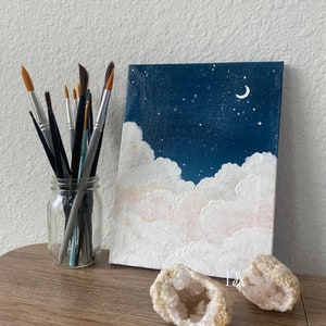 Dreamy Painting on Canvas, Original Art, Mini Canvas, “Dream a Dream”