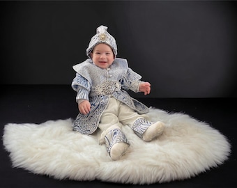 Costume de baptême de bébé garçon-costume d'Aïd de bébé-tenue d'anniversaire de bébé-tenue de baptême de costume de mevlut de bébé garçon.