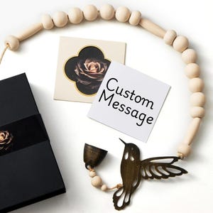 Hummingbird Wind Chimes - Memorial Gift for Loss of Loved One - Hummingbird Gifts in a Gift Box with Card