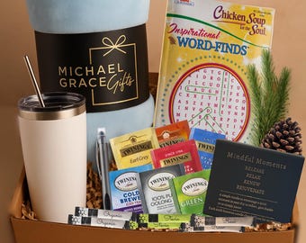 Get Well Gift, Hug In A Box, Encouragement Gift, Hygee Gift Box, Thinking Of You Box, Cozy Care Package, Self Care Basket, Blanket Gift Box