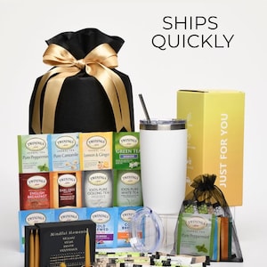 Tea Gifts, Hug In A Box, Encouragement Gift, Hygee Gift Box, Thinking Of You Box, Cozy Care Package, Self Care Basket, Get Well Gift