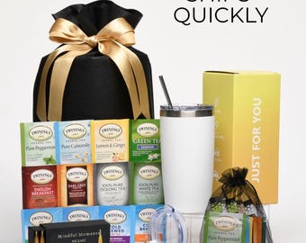 Tea Gifts, Hug In A Box, Encouragement Gift, Hygee Gift Box, Thinking Of You Box, Cozy Care Package, Self Care Basket, Get Well Gift