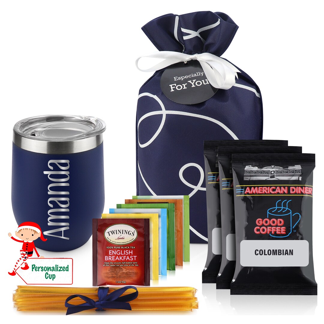 Personalized Mug Tea and Coffee Gift Basket Coffee and Tea Lover Gifts ...