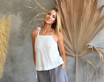 Top Estivo Senza Maniche Donna – Tunica Svasata Con Orlo A Fazzoletto, Taglie Forti 8-26 - 4