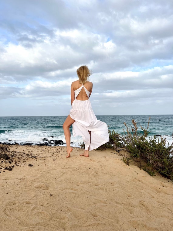 Sexy Open Back Wedding Linen Dress - Romantic Linen Beach Wedding Guest Dress - Linen Bachelorette Party Dress - Maxi Linen Party Dress - Etsy Sexy Open Back Wedding Linen Dress - Romantic Linen Beach Wedding Guest Dress - Linen Bachelorette Party Dress - Maxi Linen Party Dress - Etsy