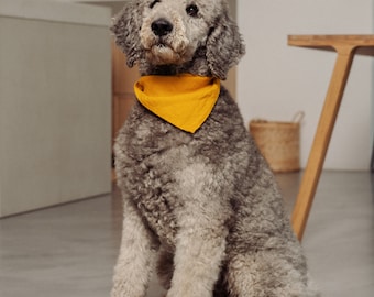 Pañuelo de lino hecho a mano – Regalo de lino – Banda de pelo minimalista – Accesorios de animales