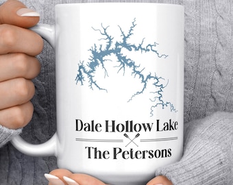 Custom lake mug 15oz Personalized lake coffee mug Make my lake ceramic mug Lake house gift Lake map Lake house decor Ceramic coffee mug