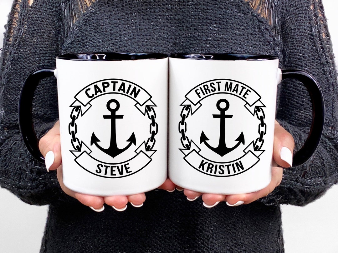 Boat Gift Boat Accessories Boating Black Accent Coffee Mug Personalized ...