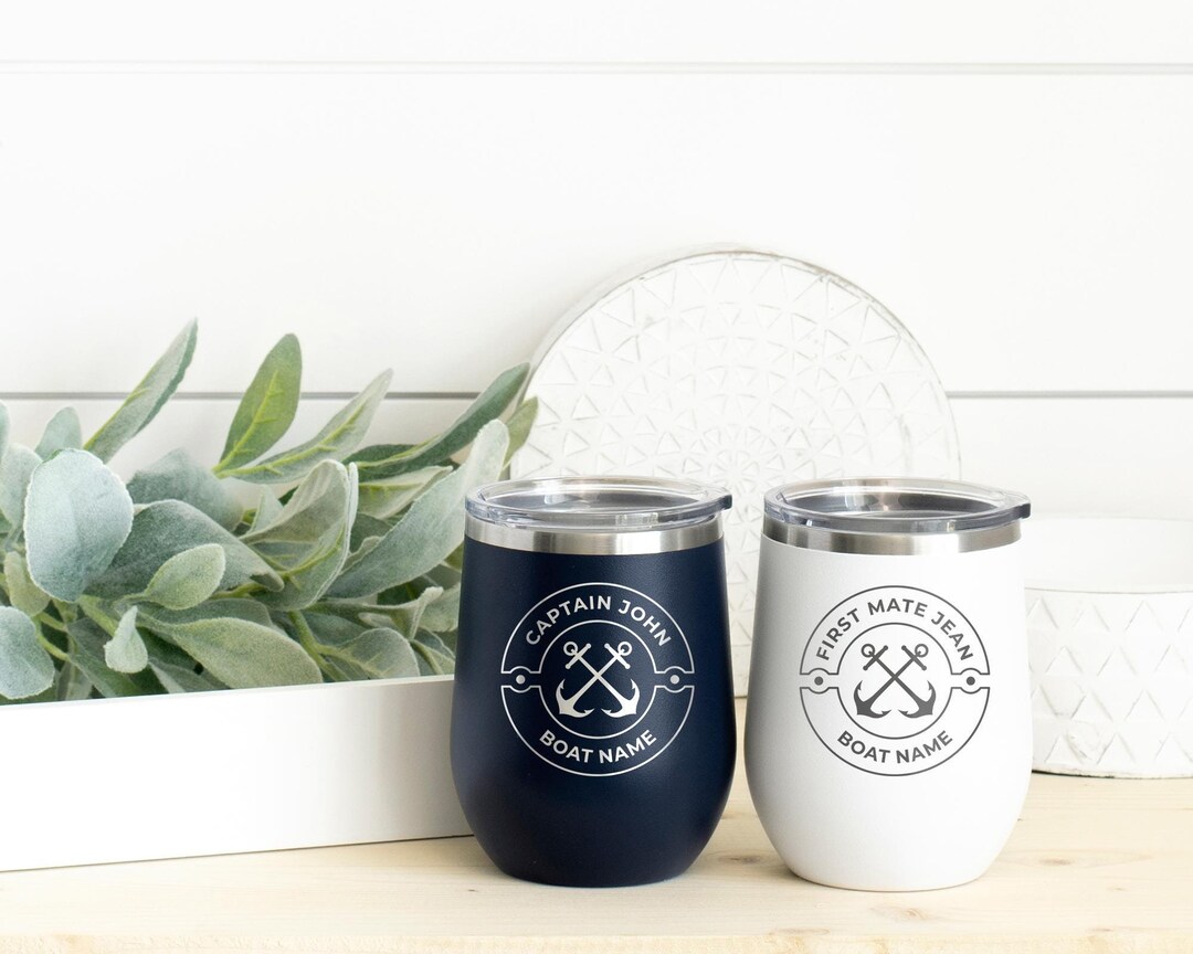 thumbnail image 2 of Customized Nautical Theme Anchor Captain Stainless Steel Thermos Cup 2 of 14