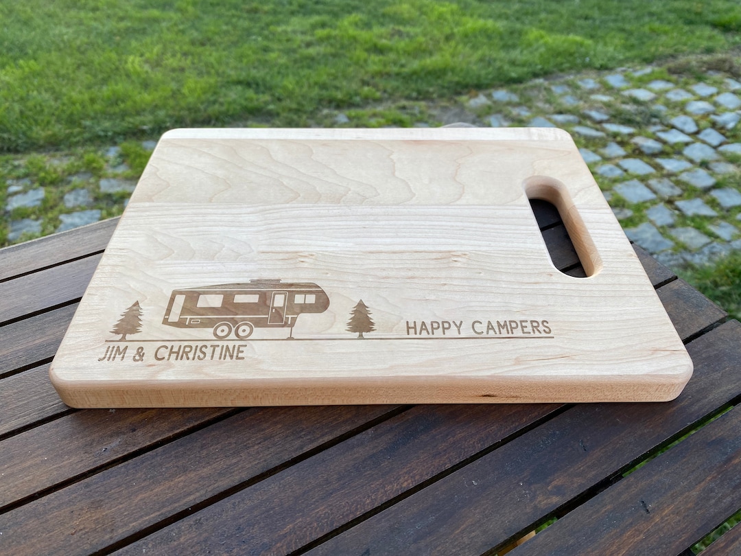 Camper Gifts, Happy Campers, Rv Gifts, Personalized Camping Cutting ...