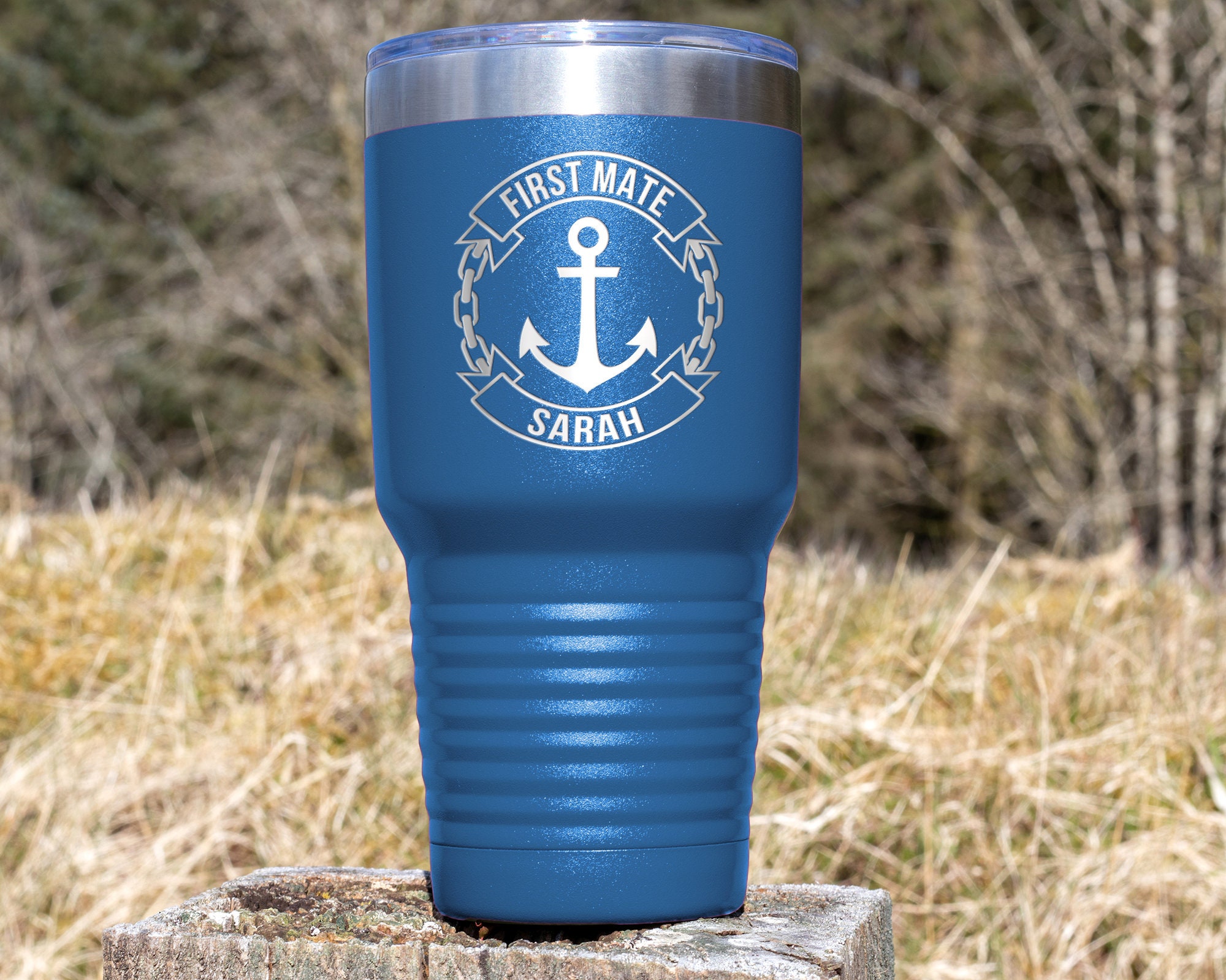 Personalized Boat Gift Boat Accessories Boat Captain Tumbler Etsy