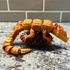 Brinquedo articulado para réptil lagarto Fidget - ideia única para presente