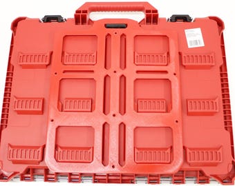 Plaque de support de montage compatible Milwaukee Packout avec languette de verrouillage, organiseur mural