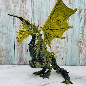 Epic Moss Flexible Dragon Dinosaur Fun Articulated, Posable Dinosaur Model, Great Gift Ideas