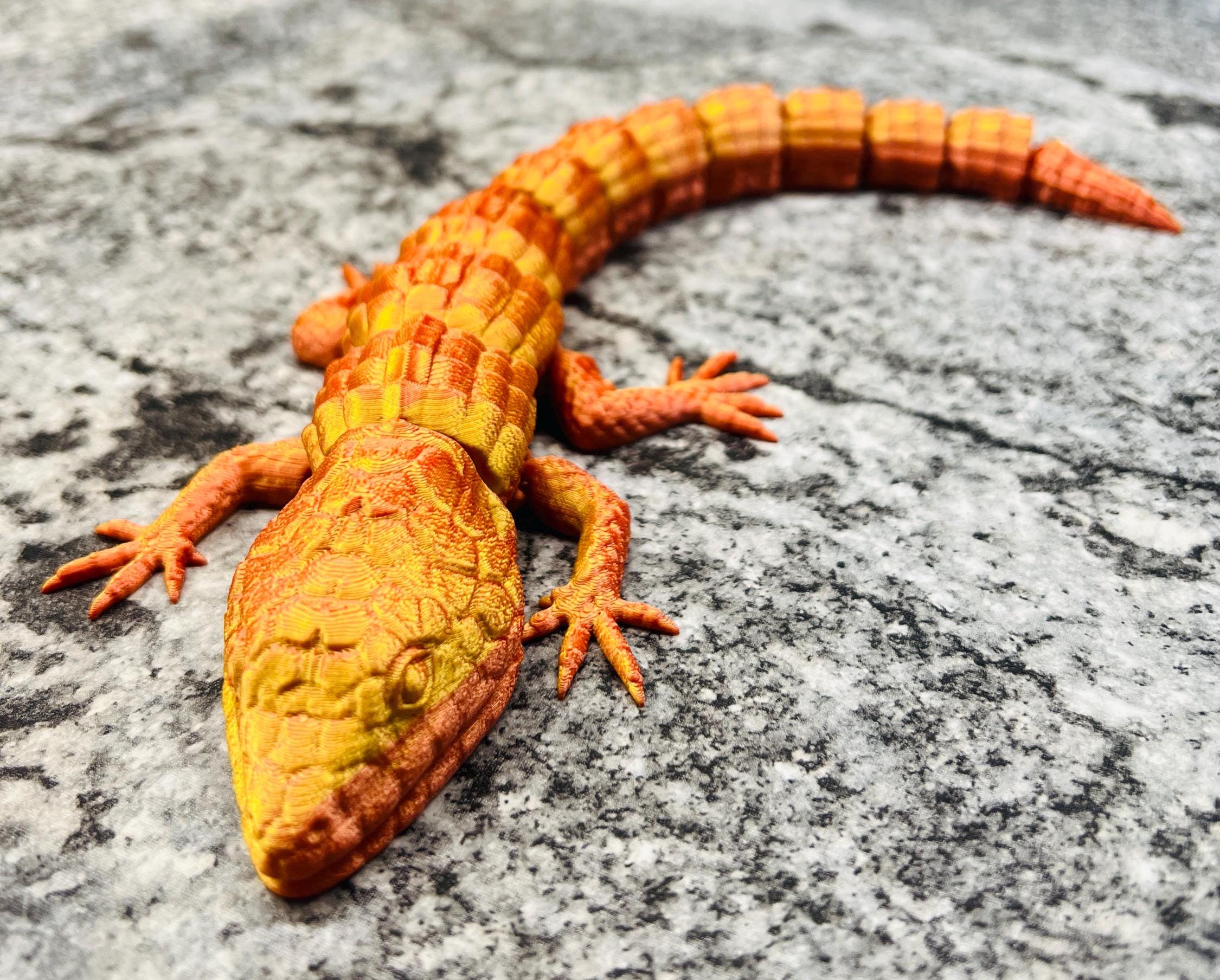 Lizard Fidget Articulated Reptile Lizard Fidget Toy - Unique Gift Idea - Etsy