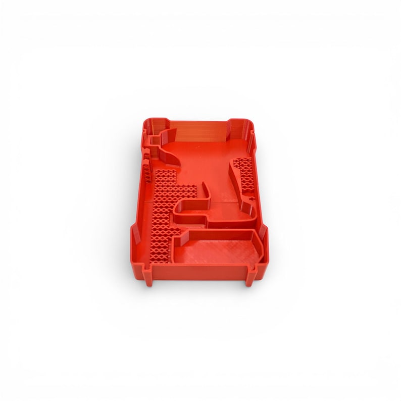 Milwaukee packout organizer insert storage kit designed to fit the Ridgid X3 Impact model #R86230 - with room to hold your tool, 1 battery and an assortment of areas to hold your bits securely.