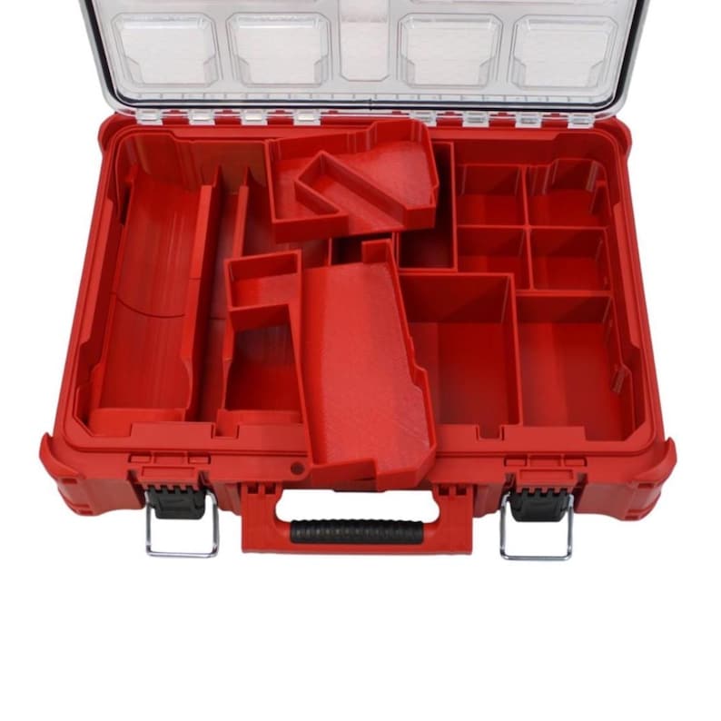 Milwaukee packout organizer insert storage kit designed to fit the bernzomatic map tank and torch - with separate bins and pockets custom designed to hold cutters, brushes, paste, flux, copper fittings, sand paper to suit your needs. comes with 2 free rubber dust caps.