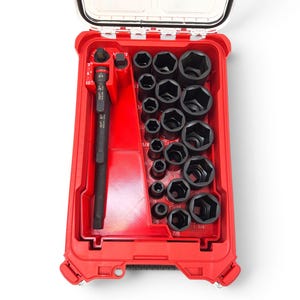 Milwaukee Packout Compatible Insert for 19-Piece SHOCKWAVE 1/2" SAE Deep Socket Organizer Tray (Insert Only)
