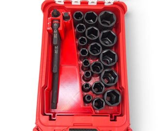 Milwaukee Packout Compatible Insert for 19-Piece SHOCKWAVE 1/2" SAE Deep Socket Organizer Tray (Insert Only)