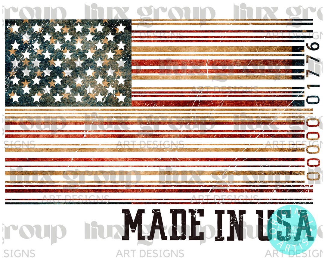 Made In USA Barcode Png Sublimation Design Download American Flag Png made-in-usa-barcode-png-sublimation-design-download-american-flag-png