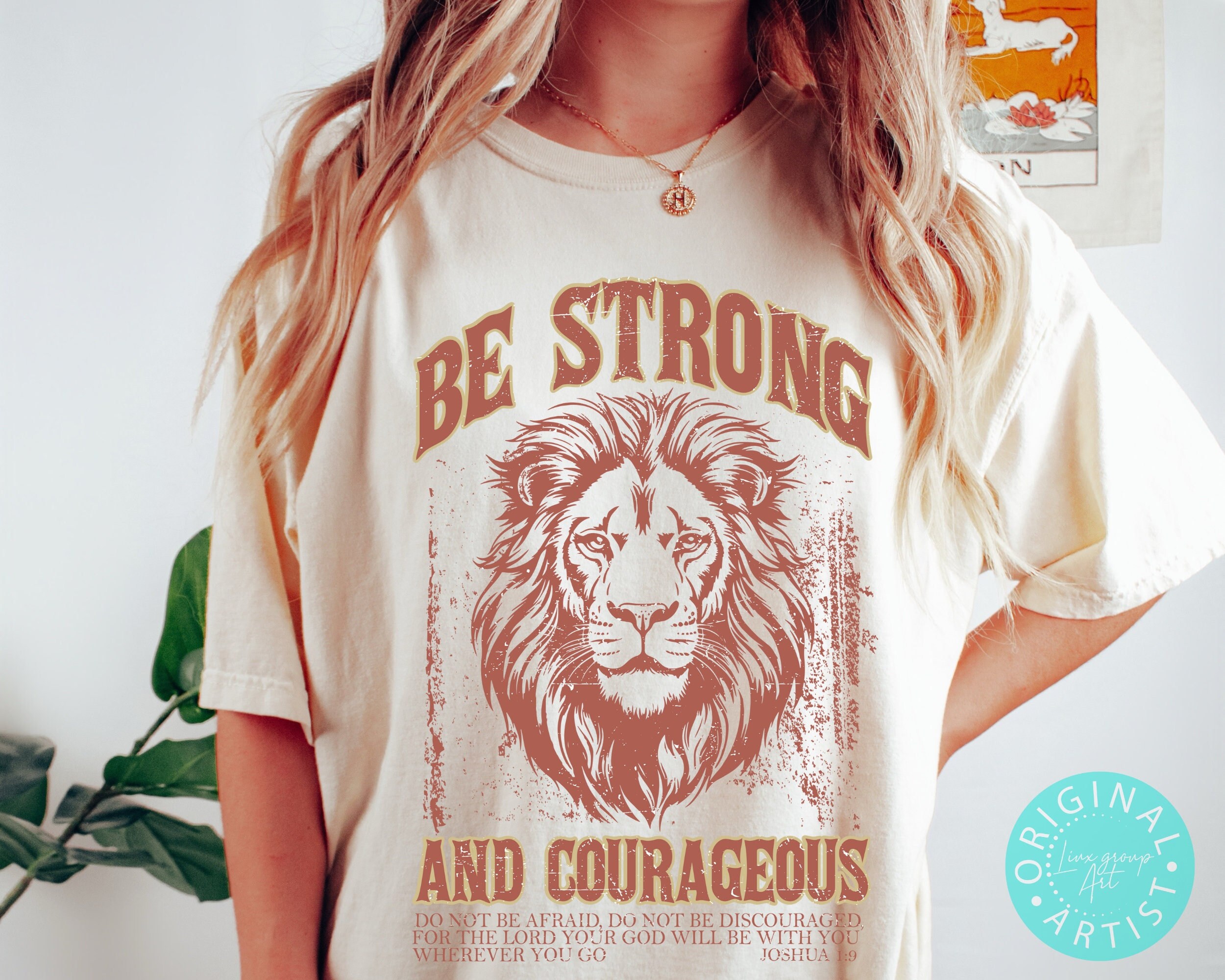 Be Strong PNG, Lion Religion Sublimation PNG Designs for Shirt , Holy ...