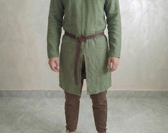 Men’s Cotton Medieval Tunic – Renaissance Viking Cosplay Shirt
