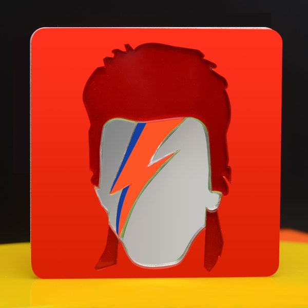 Specchio David Bowie per interpretare la rockstar, un regalo originale per gli amanti della musica pop
