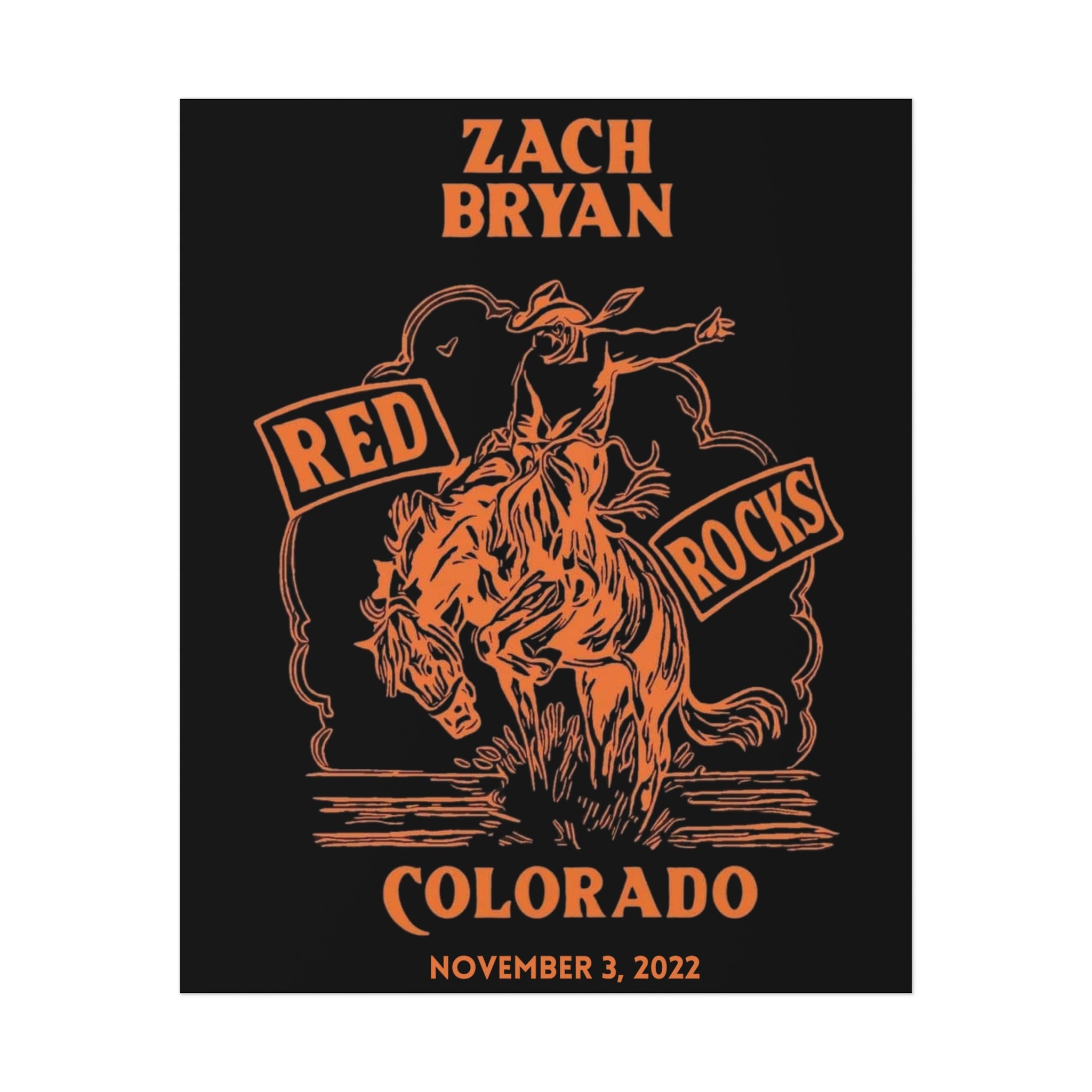 Zach Bryan Tour 2024 Red Rocks Grier Celinda