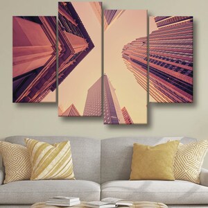 Buildings in New York NYC Brooklyn Cityscape Skyline Canvas Art Digital Print