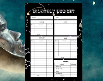 12 Month Budget Planner | Budget | Printable Budget Planner